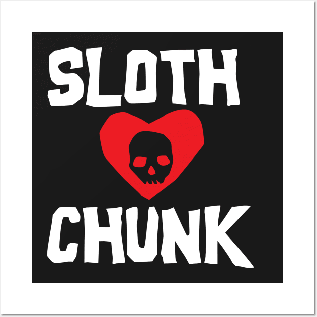 Sloth Loves Chunk Wall Art by DetourShirts